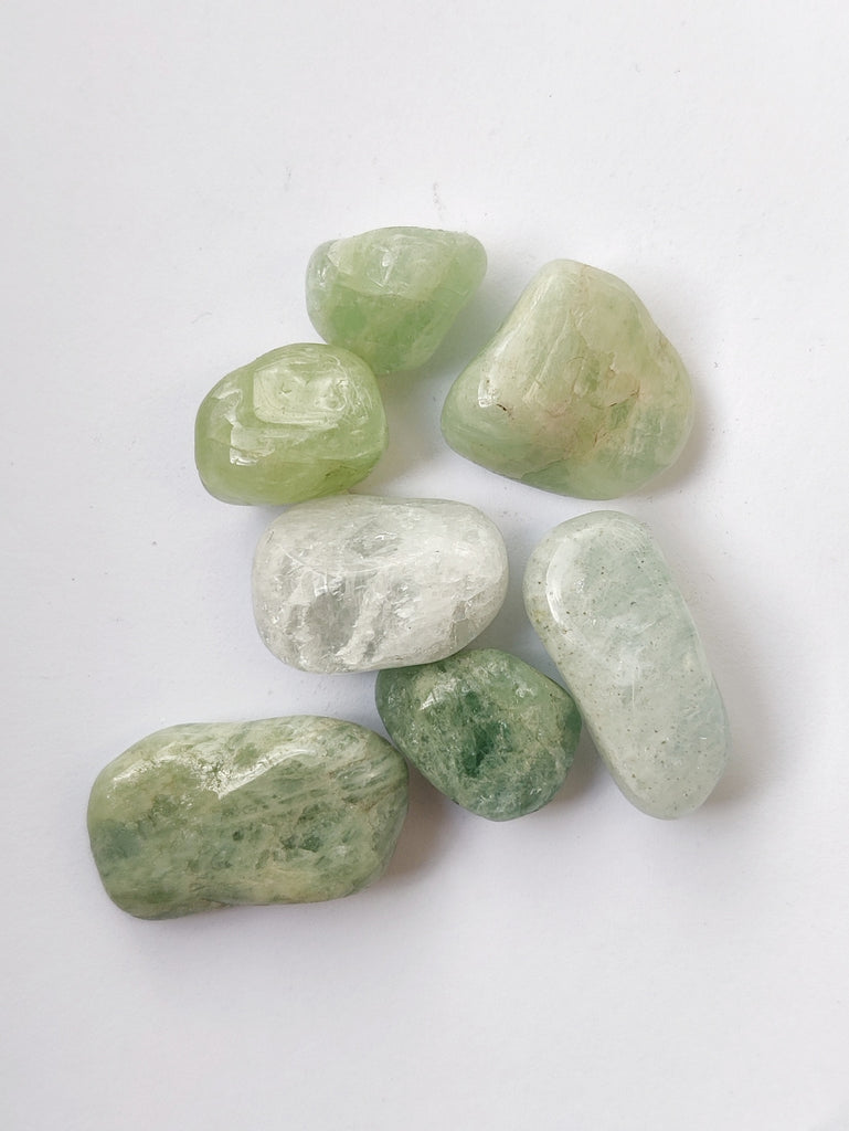 This is a bundle of tumbled aquamarine crystals, light blue and green in colour from our third eye crystal shop in Auckland New Zealand