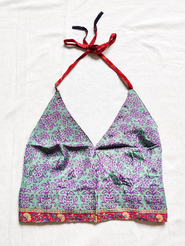 Silk Sari Reversible Top - Thin Strap #1
