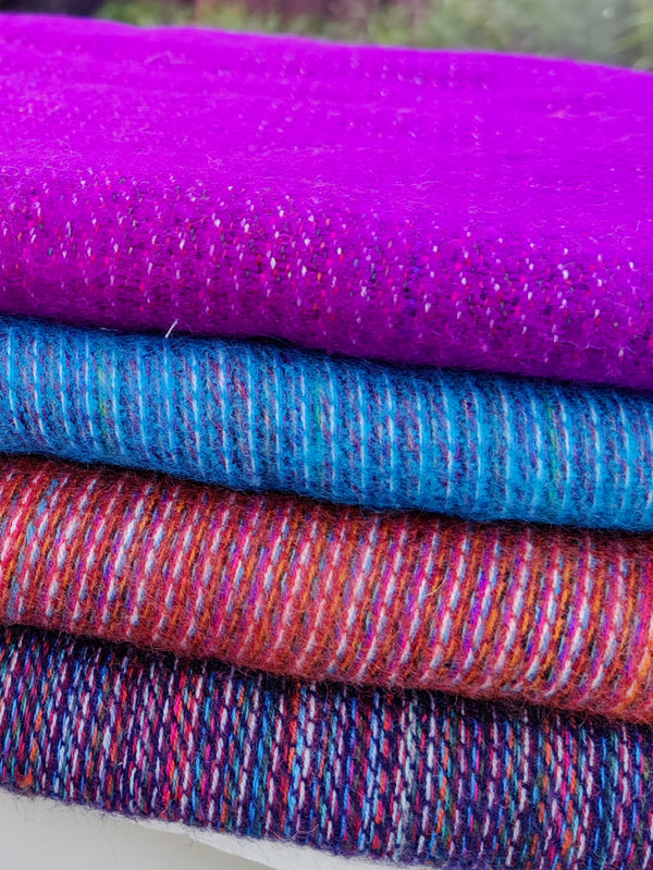 Striped Wool Shawl Blanket