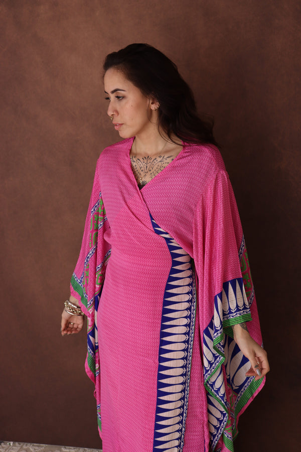 Pink Full-Length Kimono