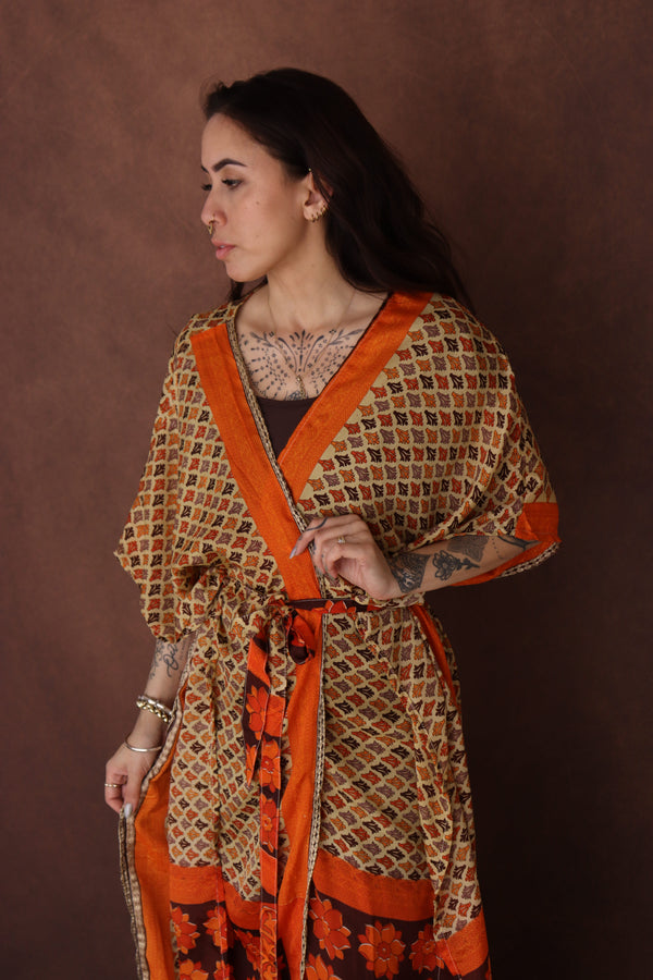 Sunset Bloom Full-Length Kaftan