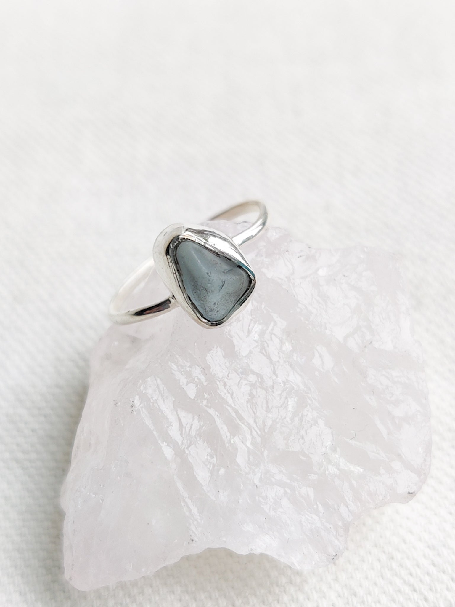 Small Rough Crystal Sterling Silver Rings | The Third Eye | New Zealand ...
