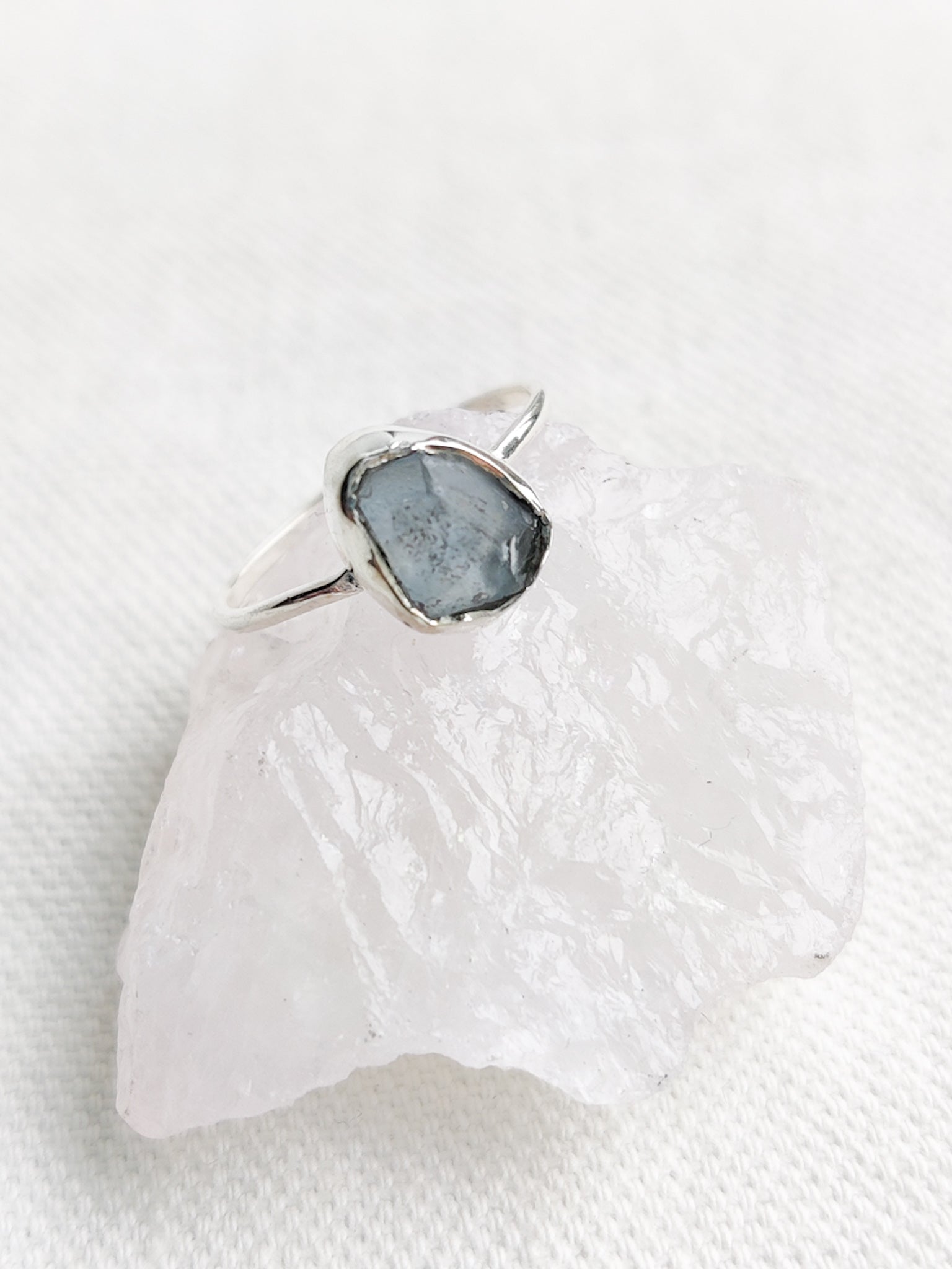 Small Rough Crystal Sterling Silver Rings | The Third Eye | New Zealand ...