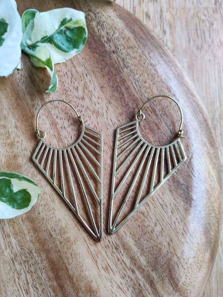 Brass Surya Earrings