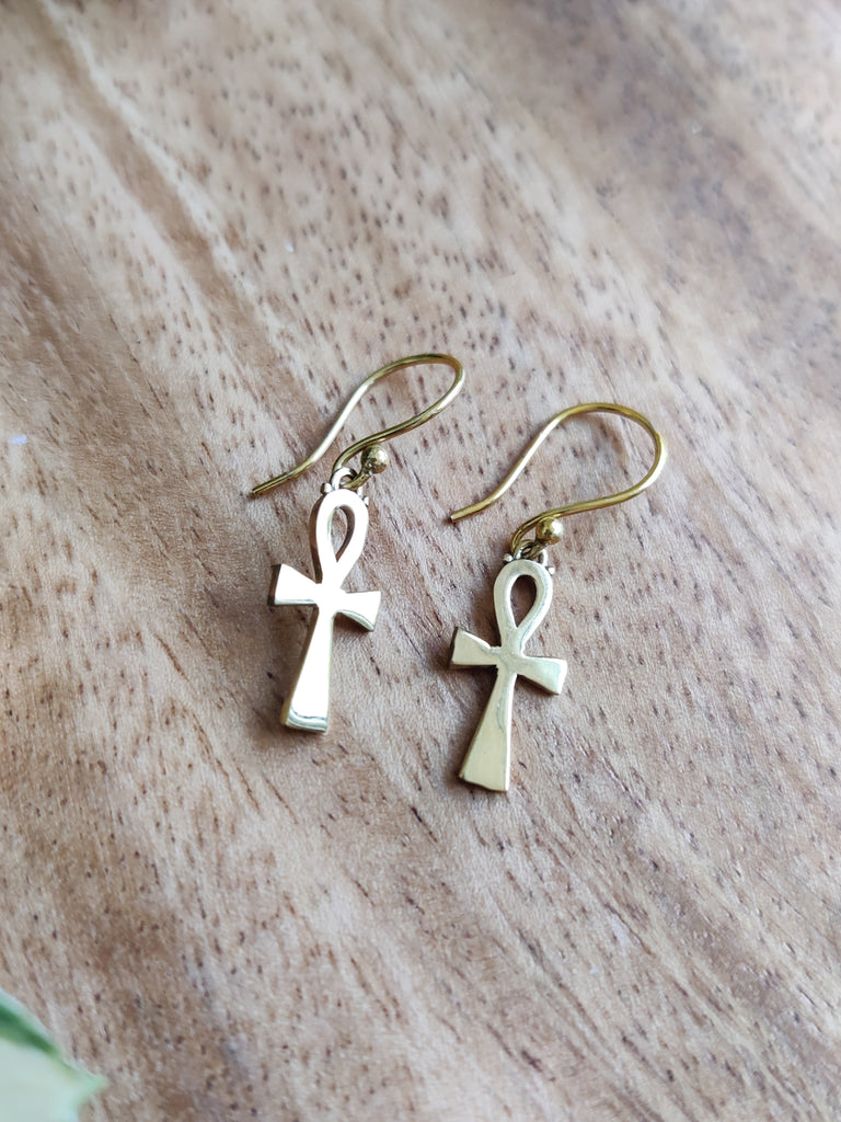 Brass Ank Earrings