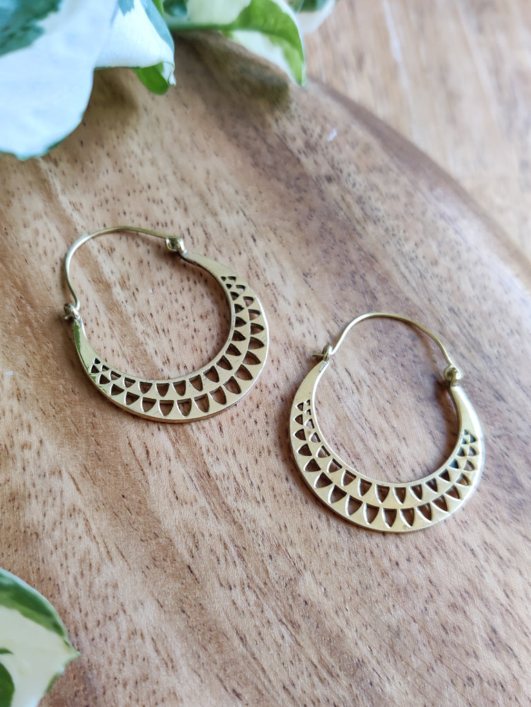 Brass SERPANT HOOK EARRING