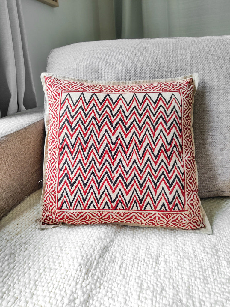 Block Printed Cotton Cushion Covers