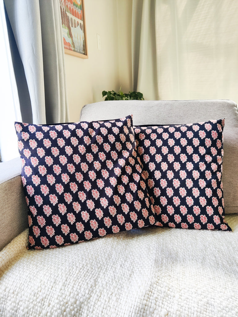 Block Printed Cotton Cushion Covers