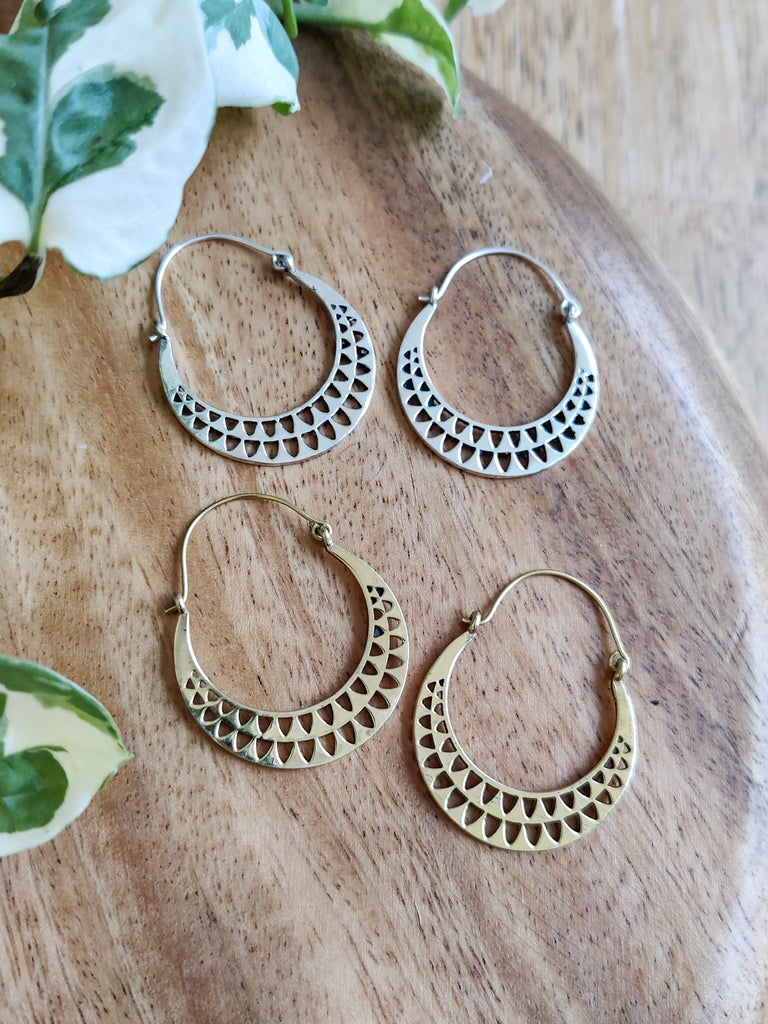 Brass SERPANT HOOK EARRING