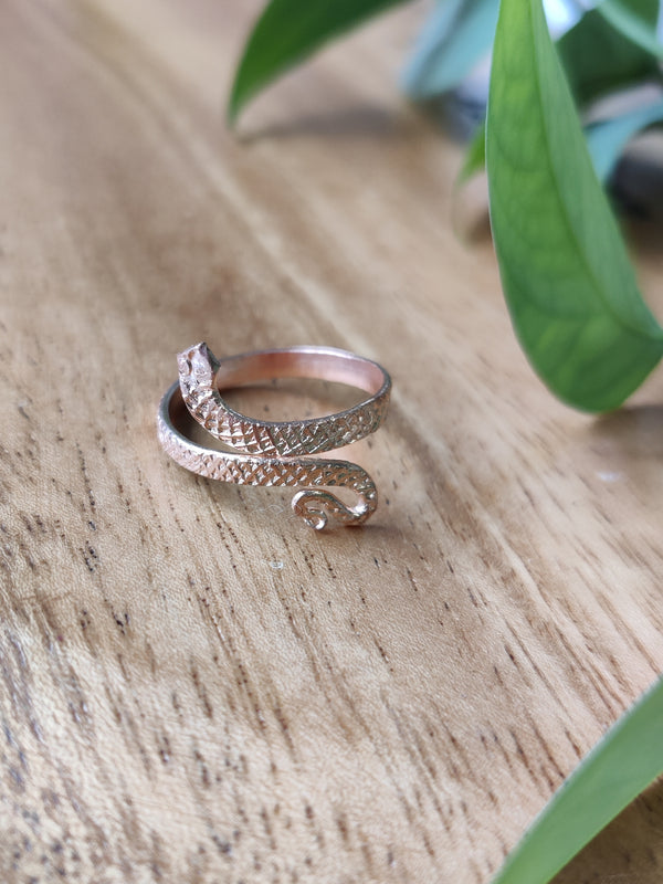 Copper Snake Ring