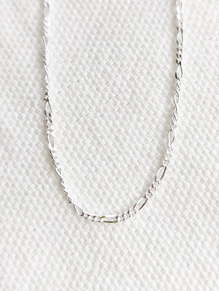 Figaro Chain 45cm Thin Chain Sterling Silver Fine Figaro Chain