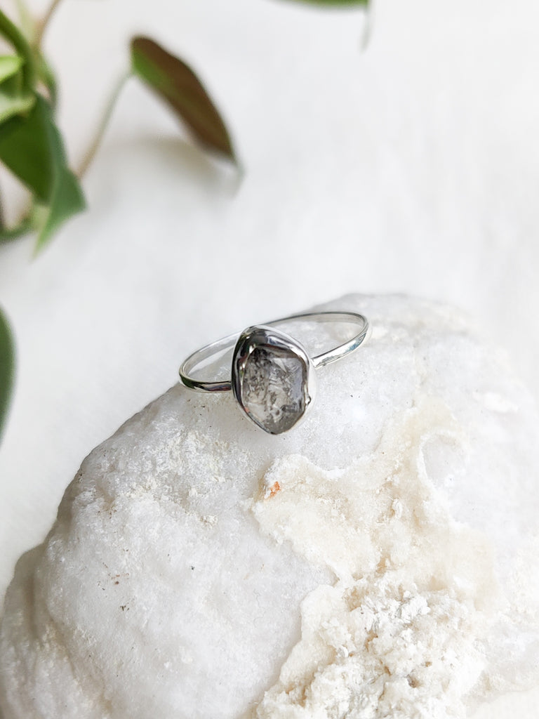 Small Rough Crystal Sterling Silver Rings | The Third Eye | New Zealand ...
