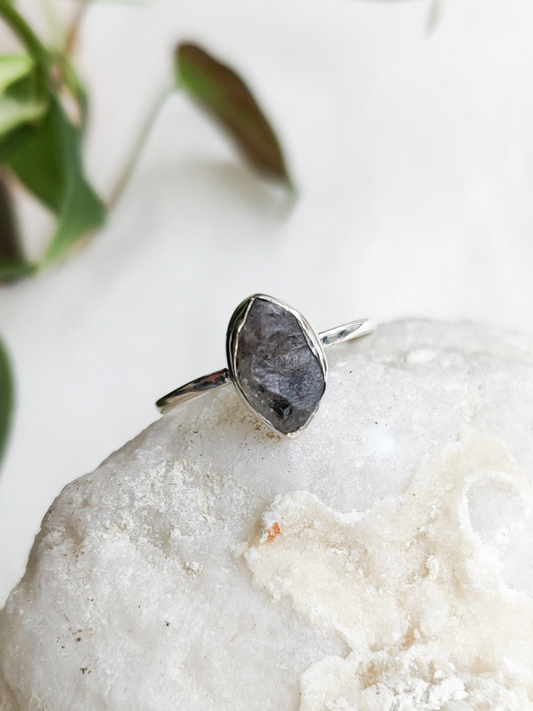 Small Rough Crystal Sterling Silver Rings | The Third Eye | New Zealand ...