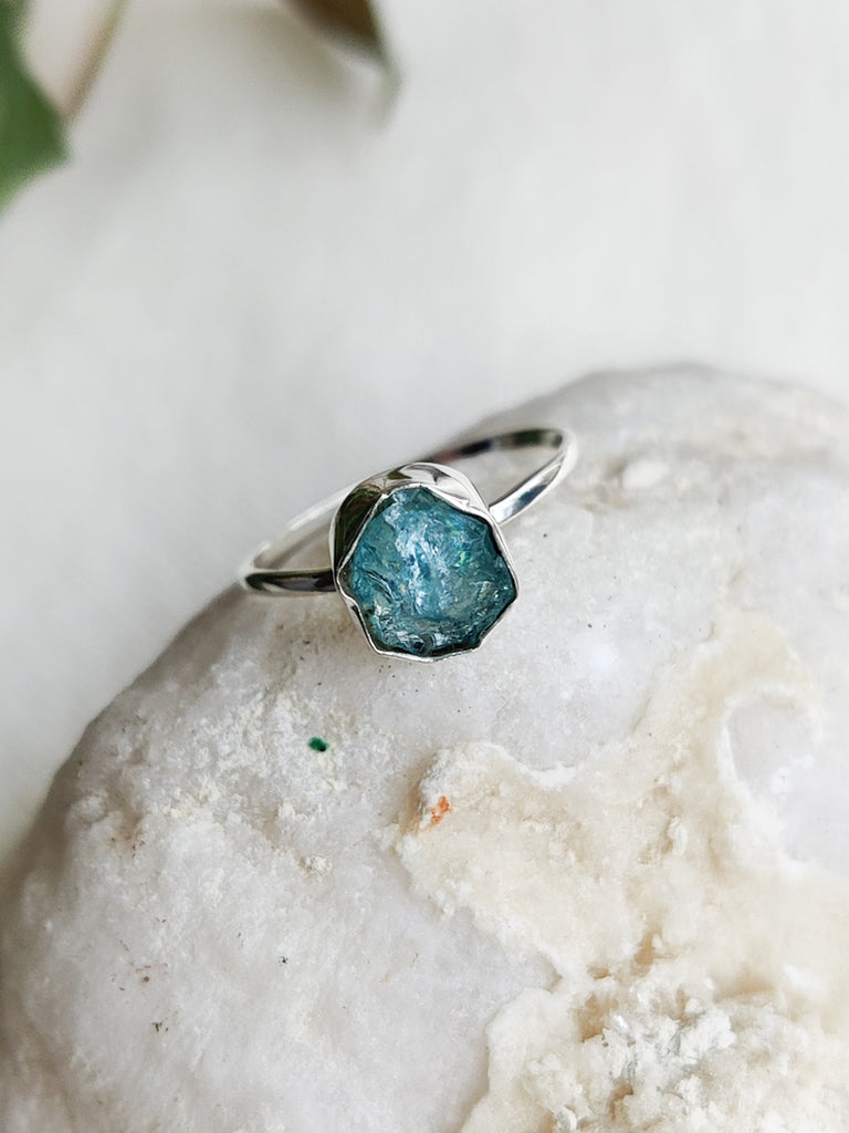 Small Rough Crystal Sterling Silver Rings | The Third Eye | New Zealand ...