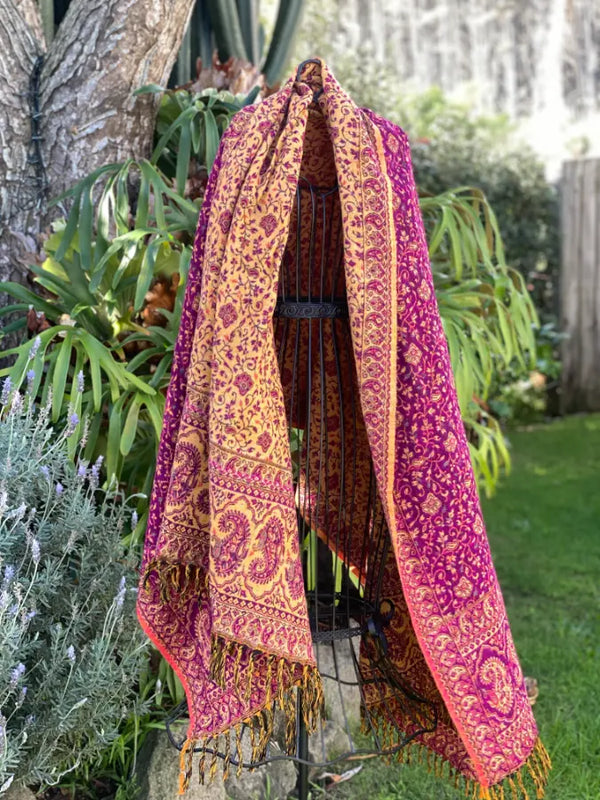 Paisley Wool Blanket Shawls