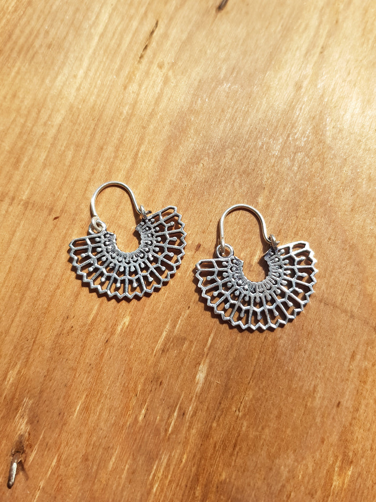 Silvia Earrings - Silver Plated Brass