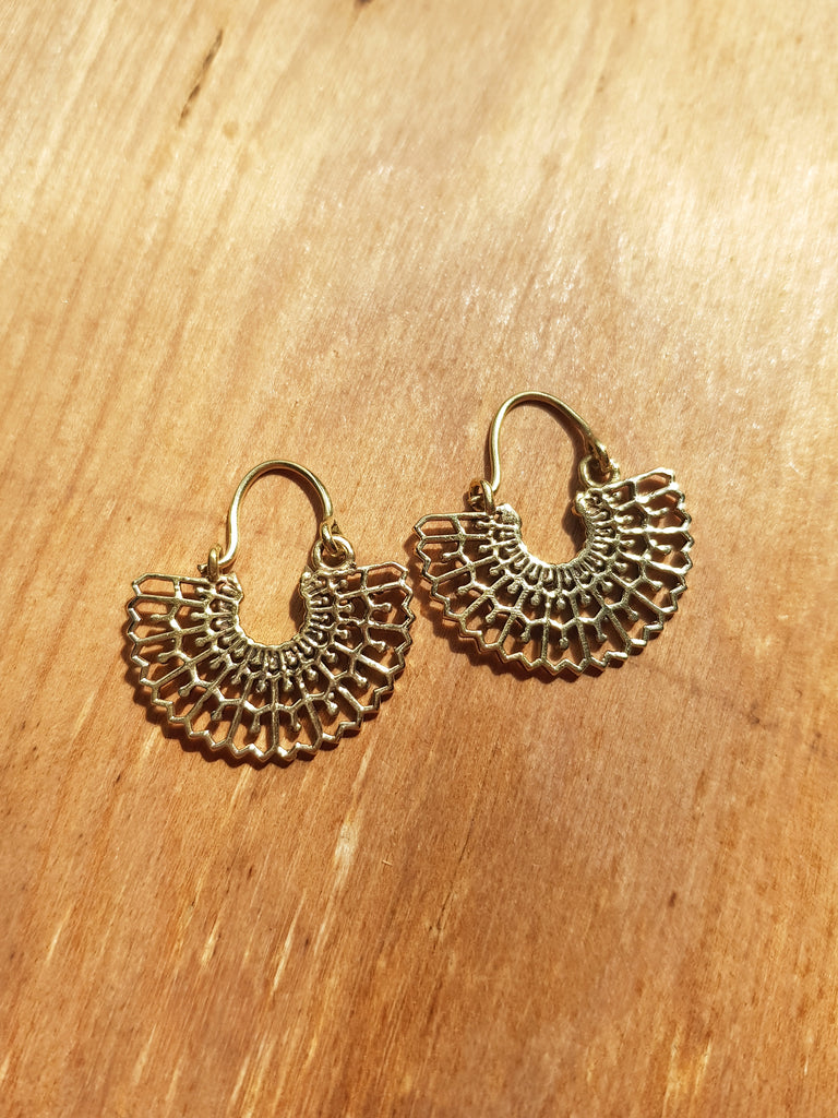 Silvia Earrings - Brass