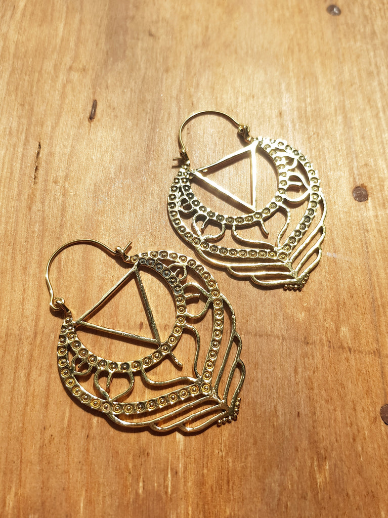 Abeba Earrings - Brass