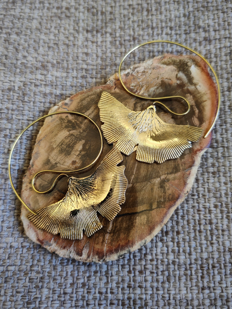 Arabella Earrings - Brass