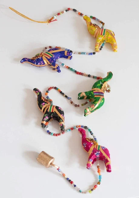 Coloured Elephant String Mobile