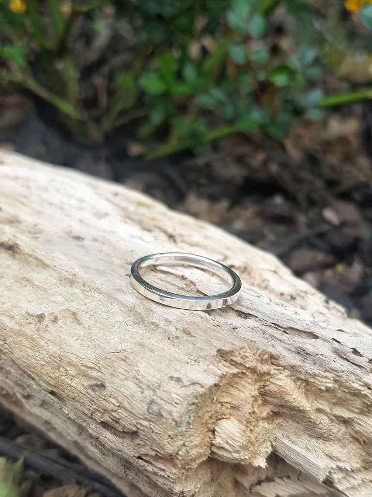 2.5mm Silver Band