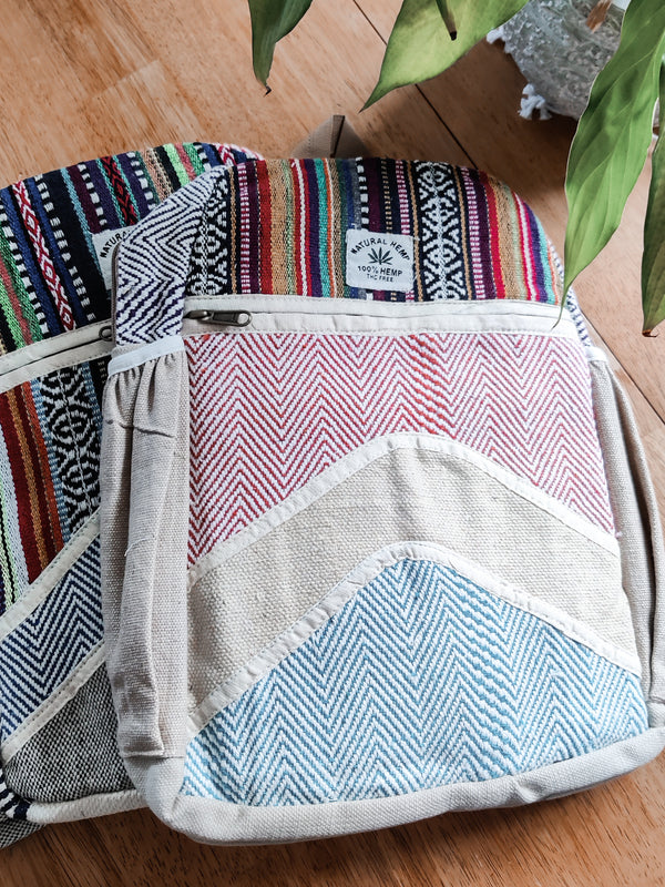 Hemp and Cotton Medium Backpack