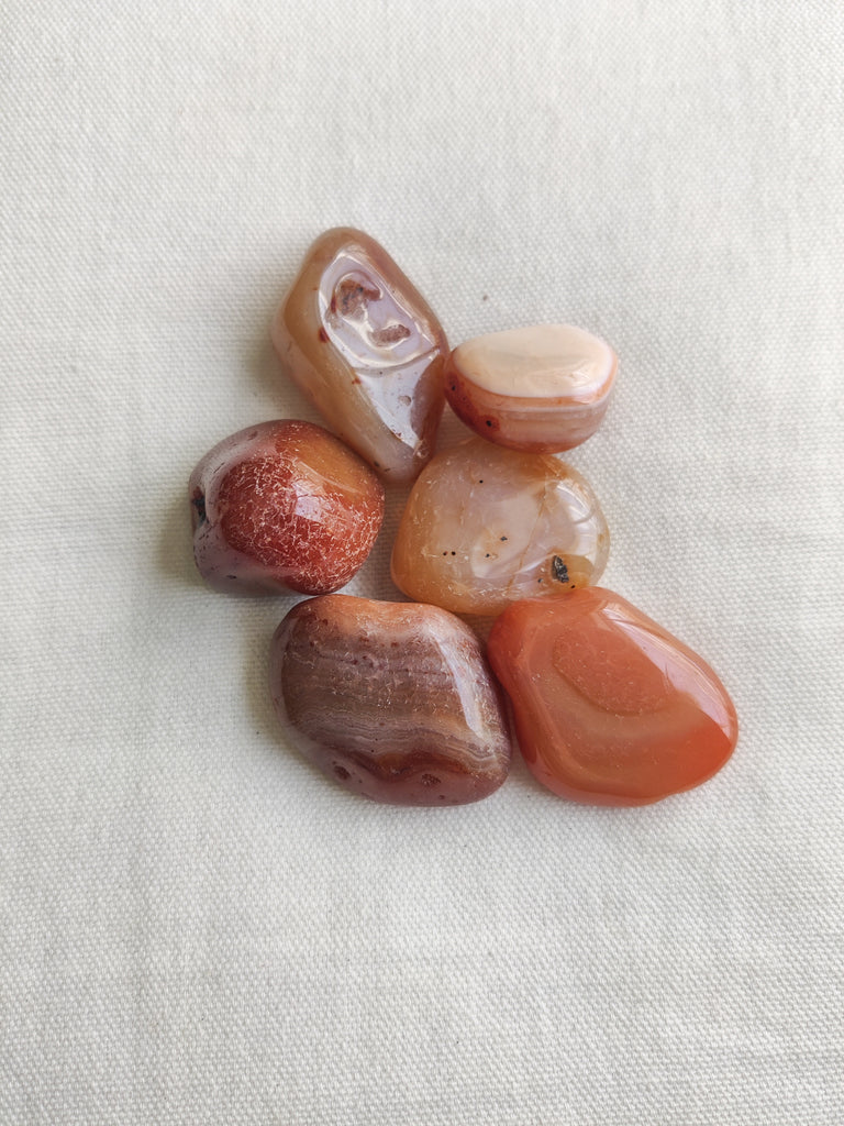 Medium Carnelian Tumbled Crystals