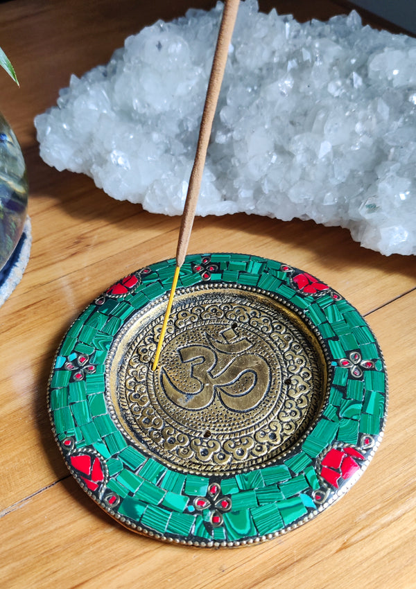 Round Metal Incense Holder