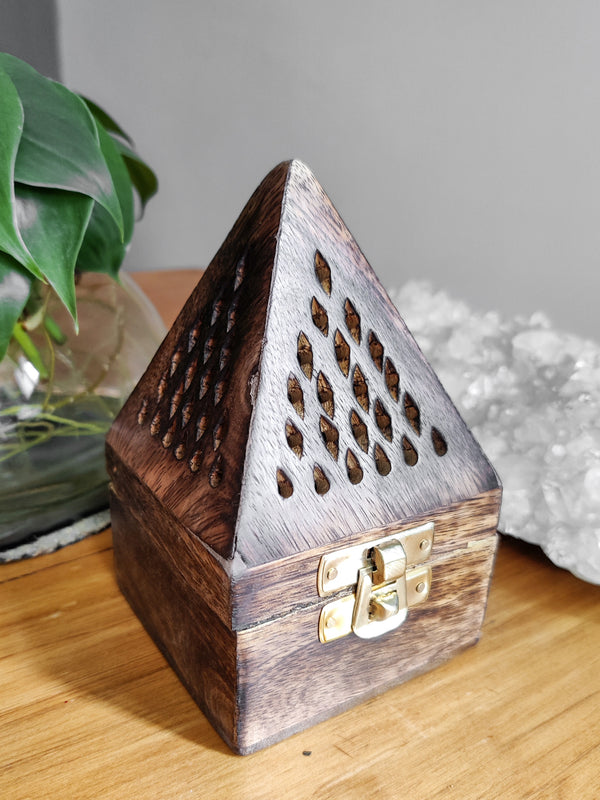 Wooden Box Incense Holder