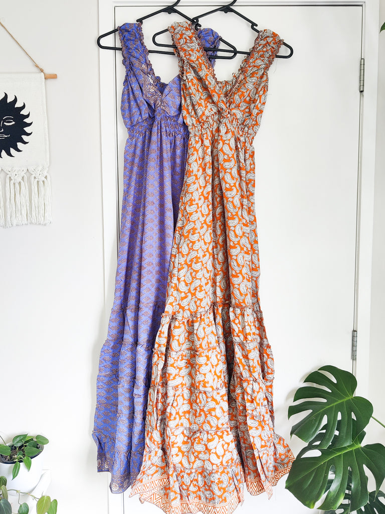 Recycled Silk Sari Daisy Dress