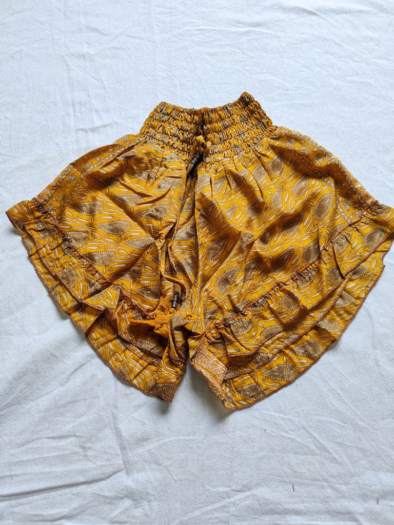 Renata Silk Sari Frill Shorts - #4