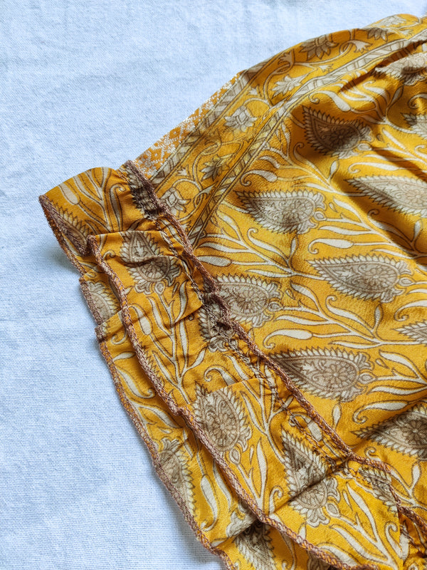 Renata Silk Sari Frill Shorts - #4