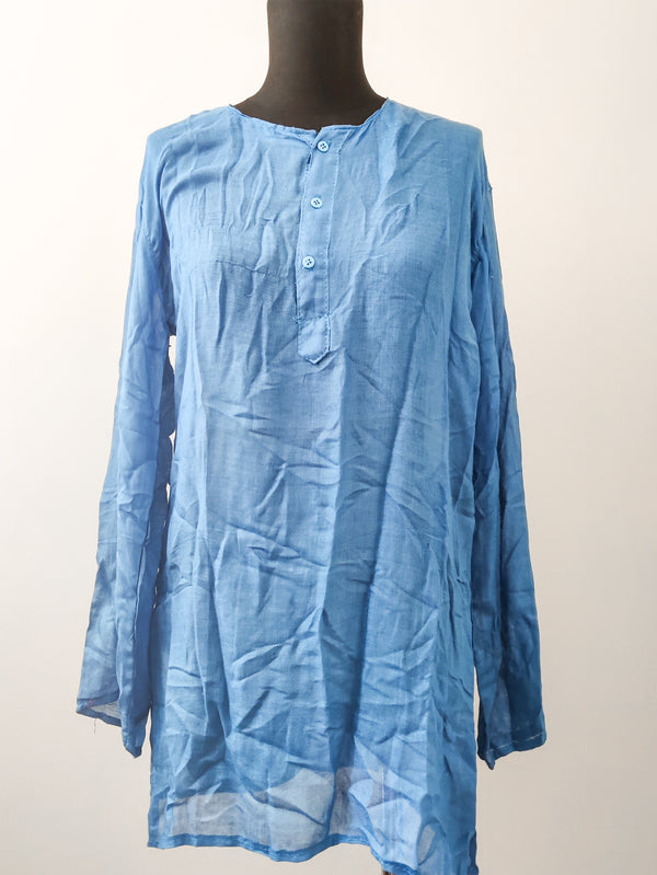 Long Sleeve Cotton Kurta Shirt