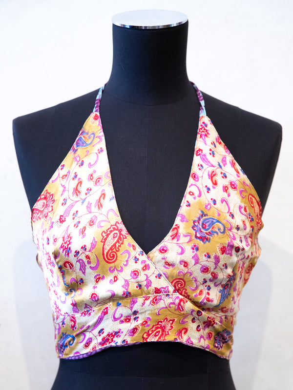 Silk Sari Reversible Top - Thin Strap #3