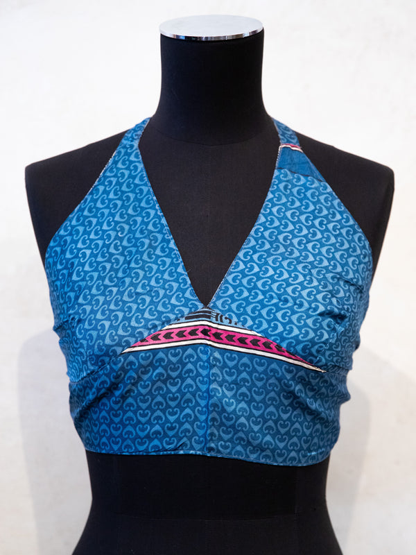 Silk Sari Reversible Top - Thick Strap #8