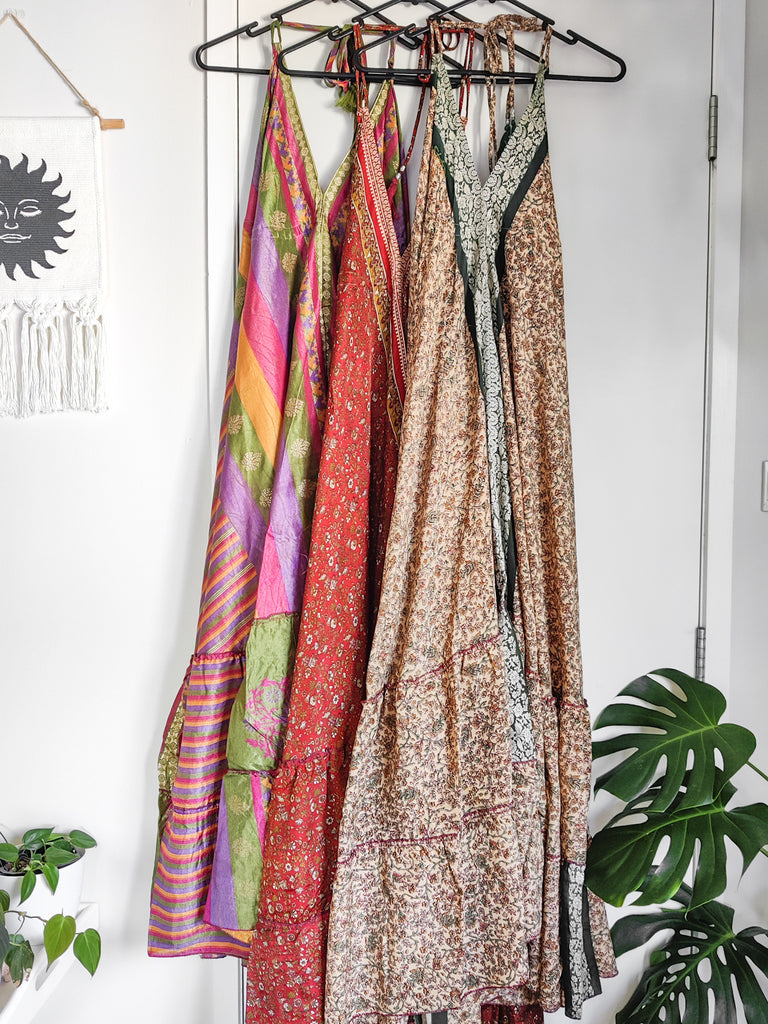 Recycled Silk Sari Long Una Dress