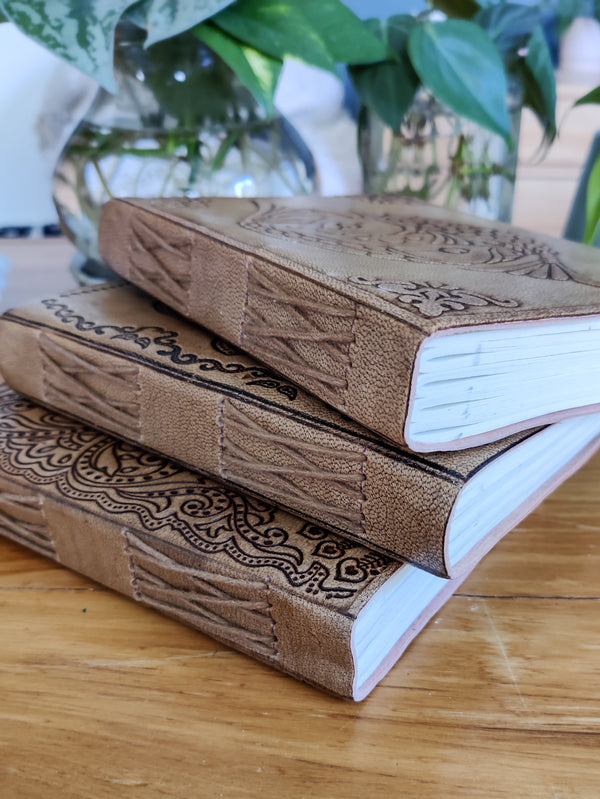 Embossed Leather Diaries