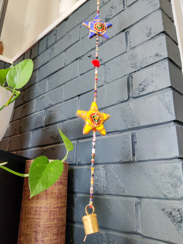 Coloured Stars String Mobile