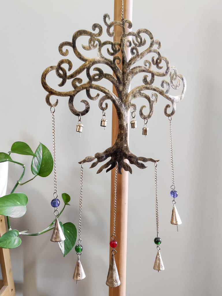 Large Brass Tree of Life Mobile