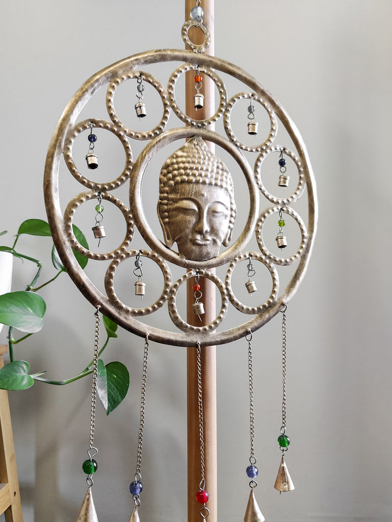 Extra Large Brass Buddha Mobile