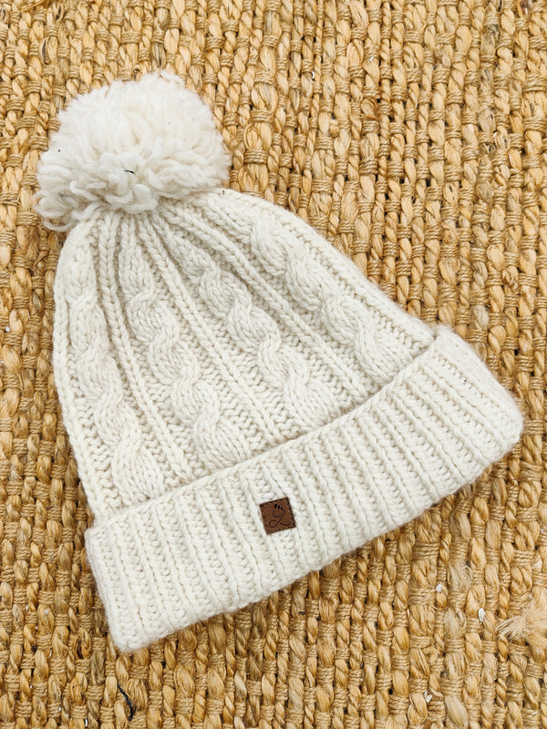 Wool Pompom Beanie