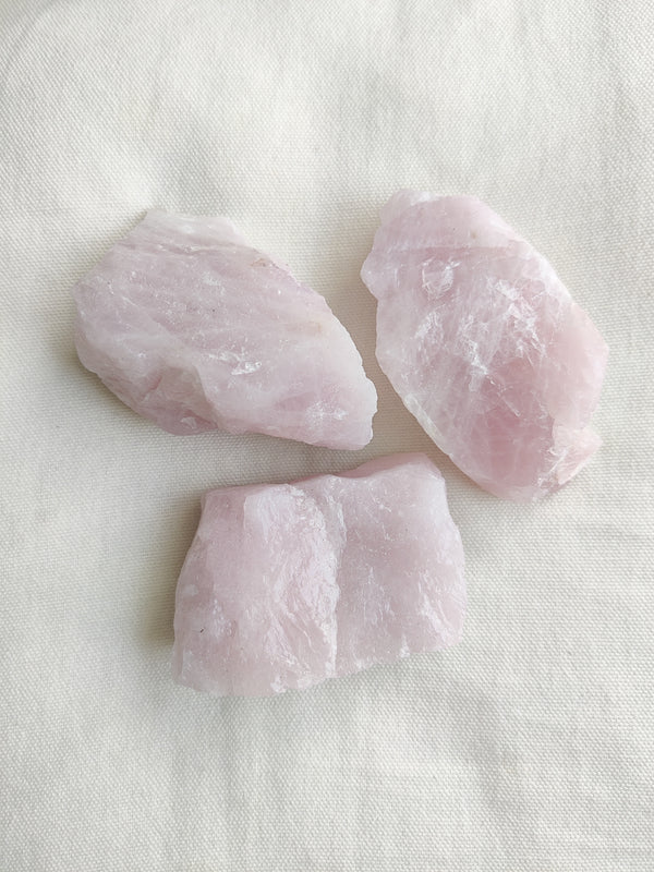 Medium Rose Quartz Rough Pieces