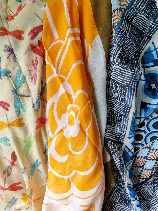 Light Patterned Scarves