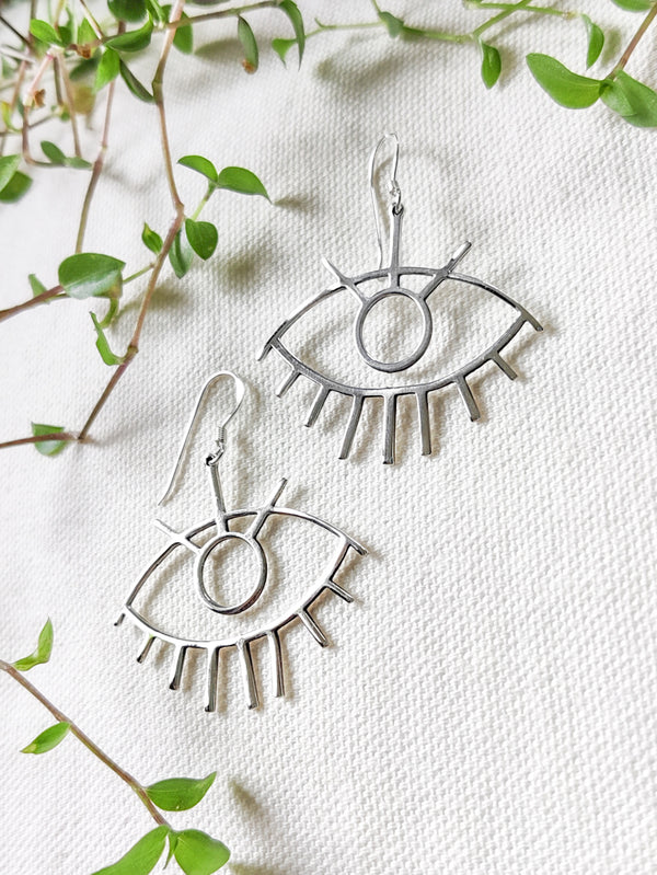 Large Eye Earrings