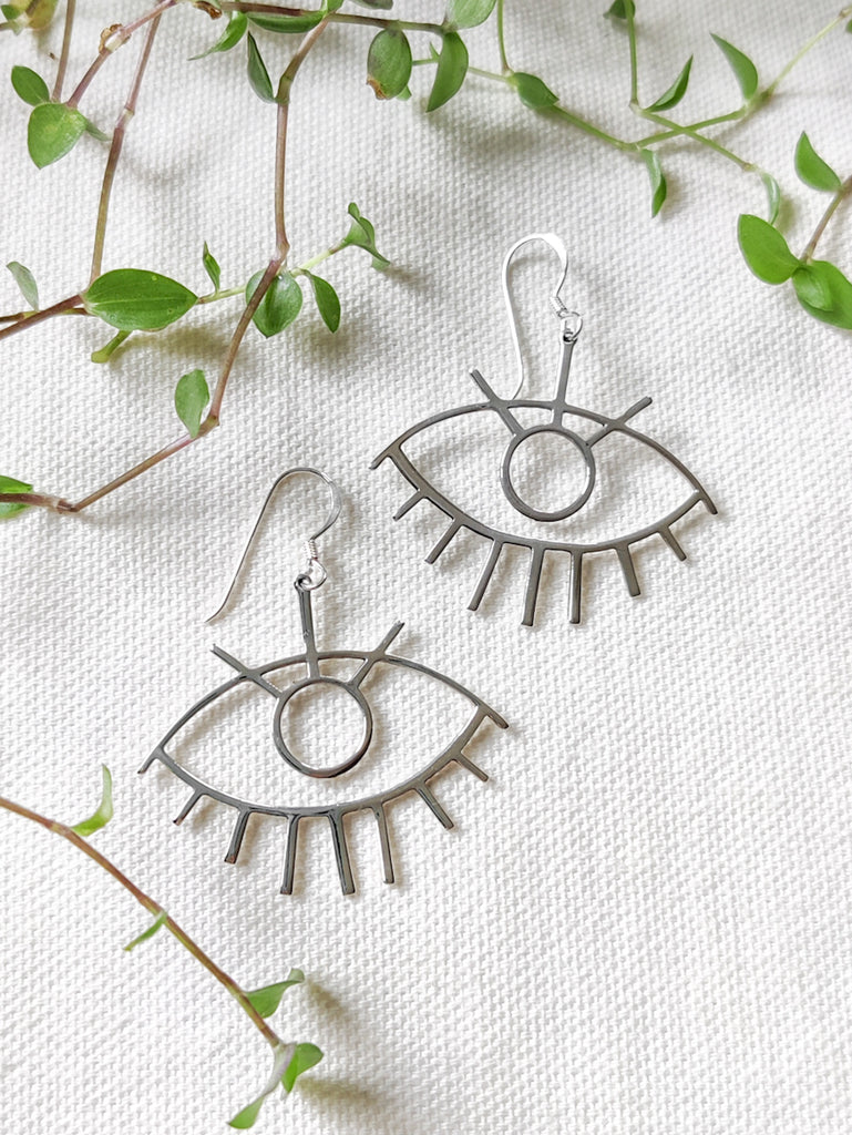 Large Eye Earrings