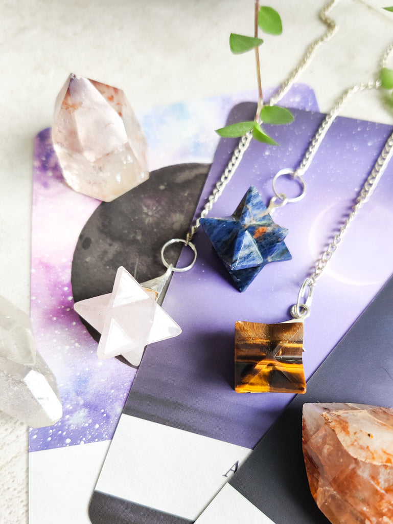 Merkaba Crystal Pendulums