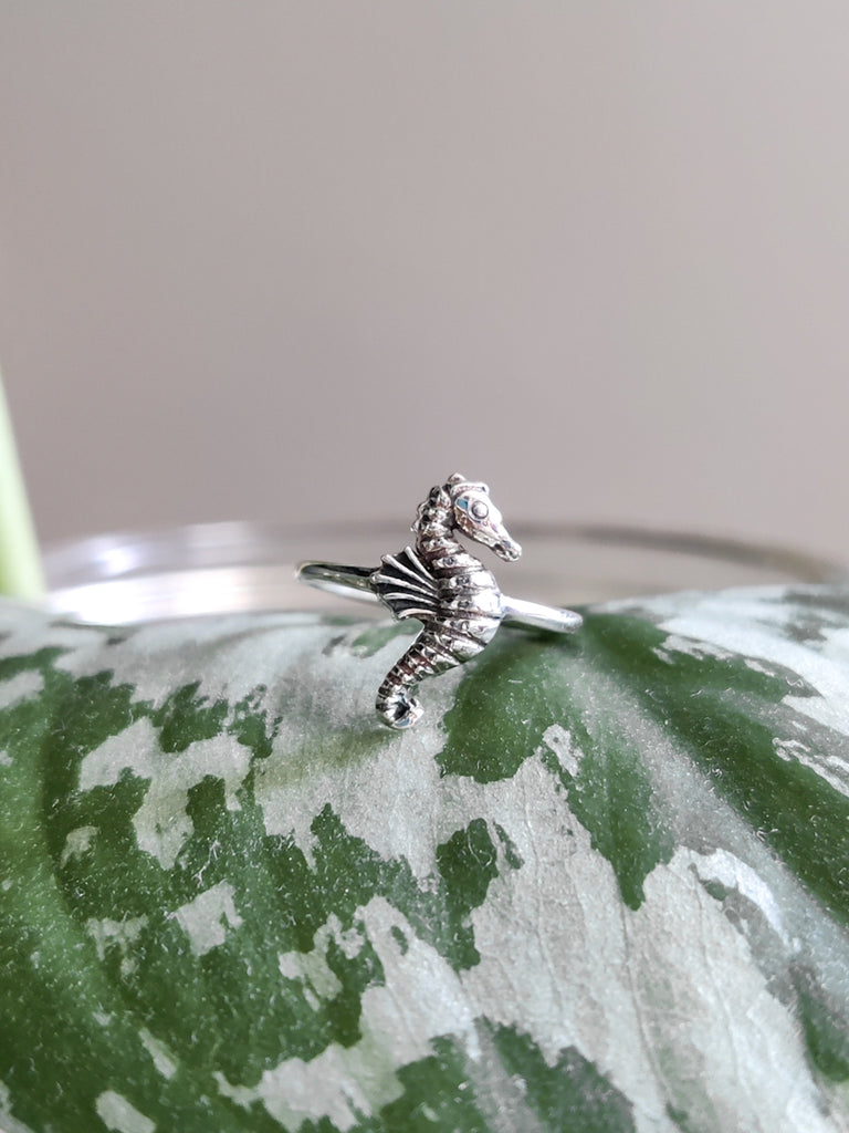 Sterling Silver Seahorse Ring