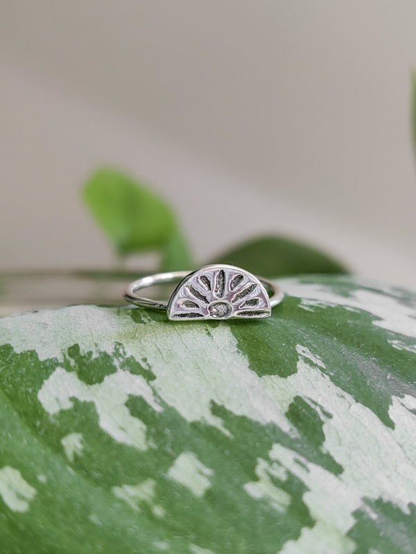 Sterling Silver Sunrise Ring