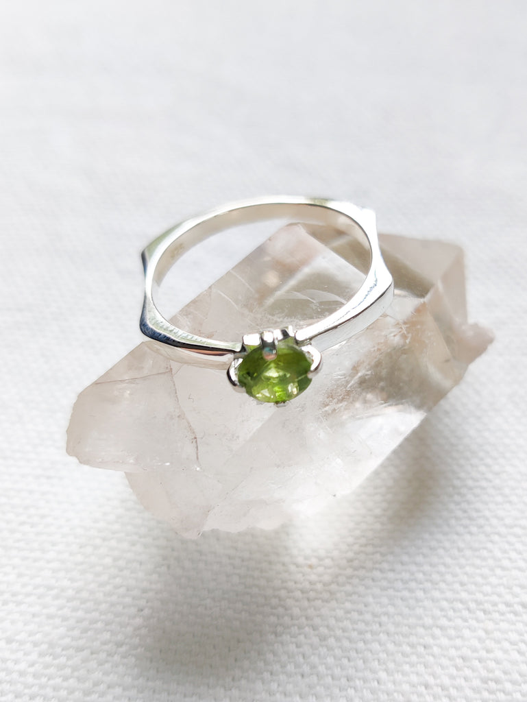 Square Band Stone Ring