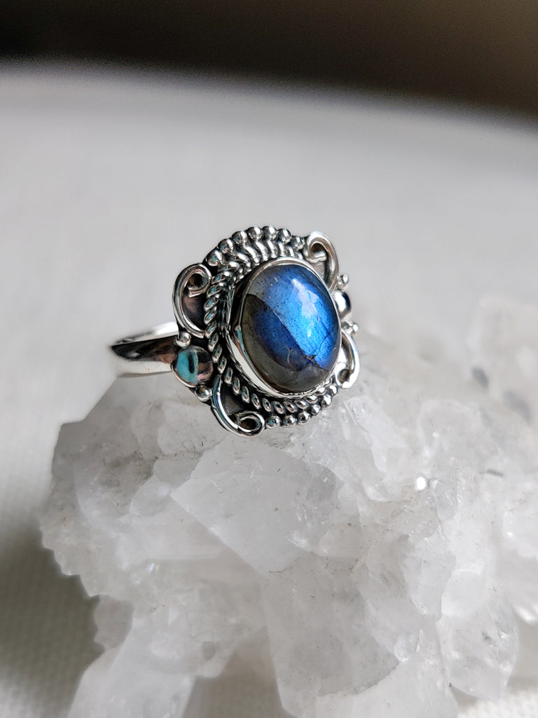Large Stone Boho Traditional Ring TheThirdEyeNZ